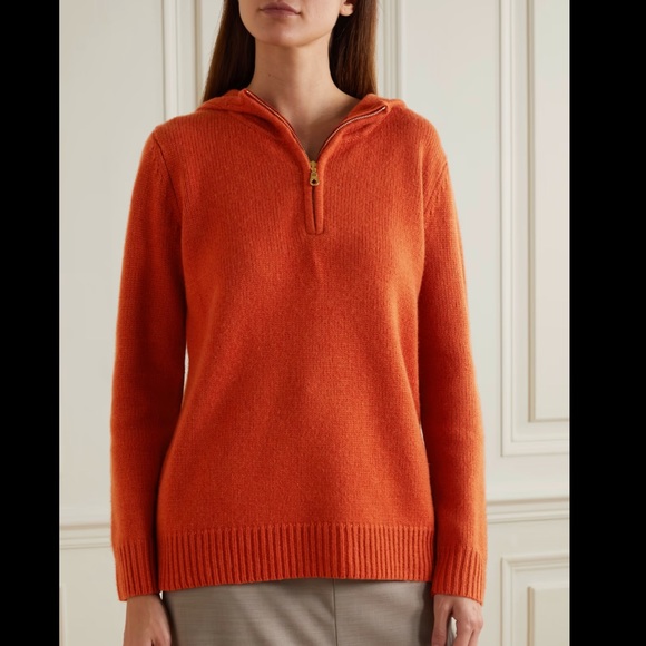 ARCH4 DELORES CHUNKY KNIT TERRACOTTA Cashmere Sweater - Picture 2 of 12